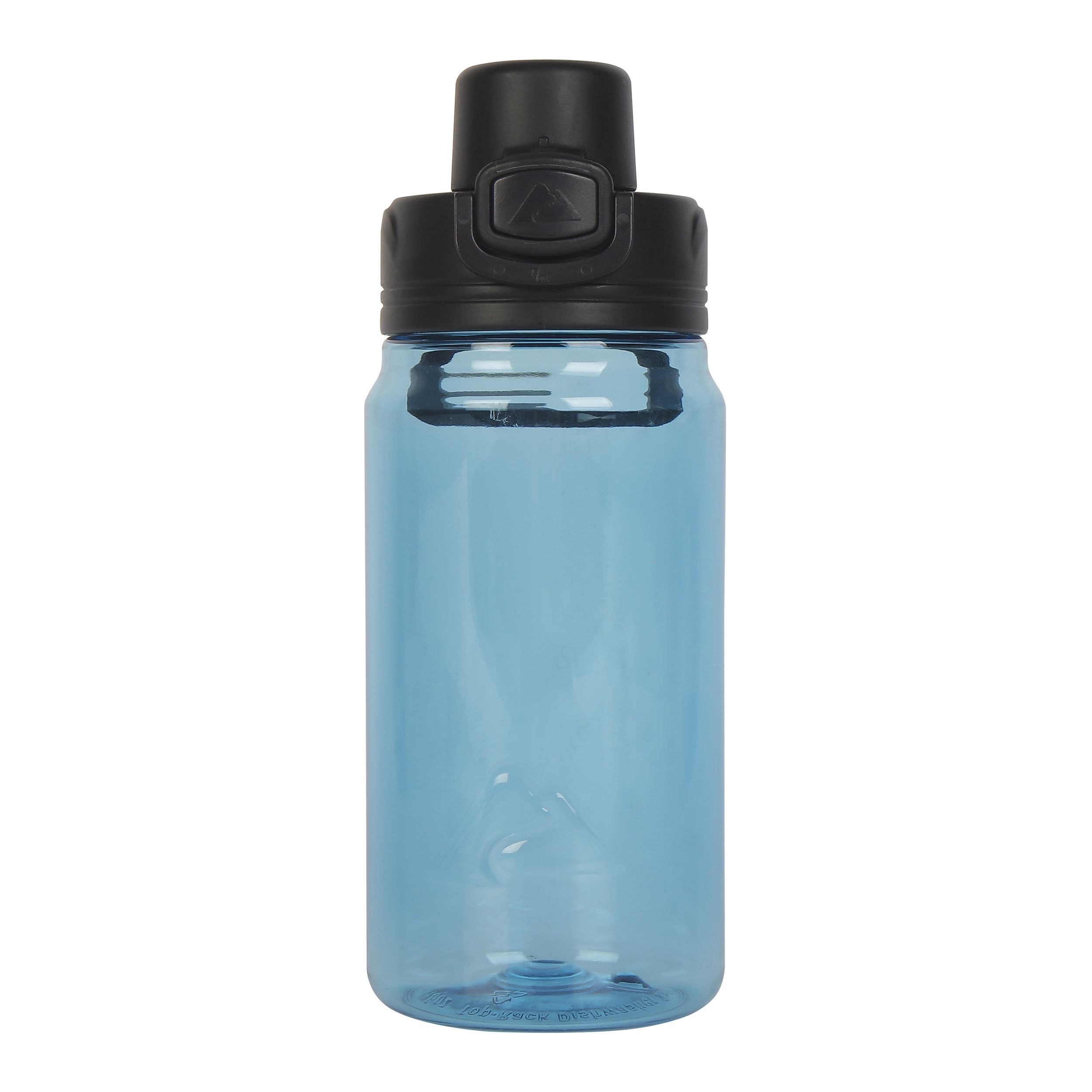 Ozark Trail 18 oz Tritan Plastic Flip-Top Lid Water Bottle, Blue