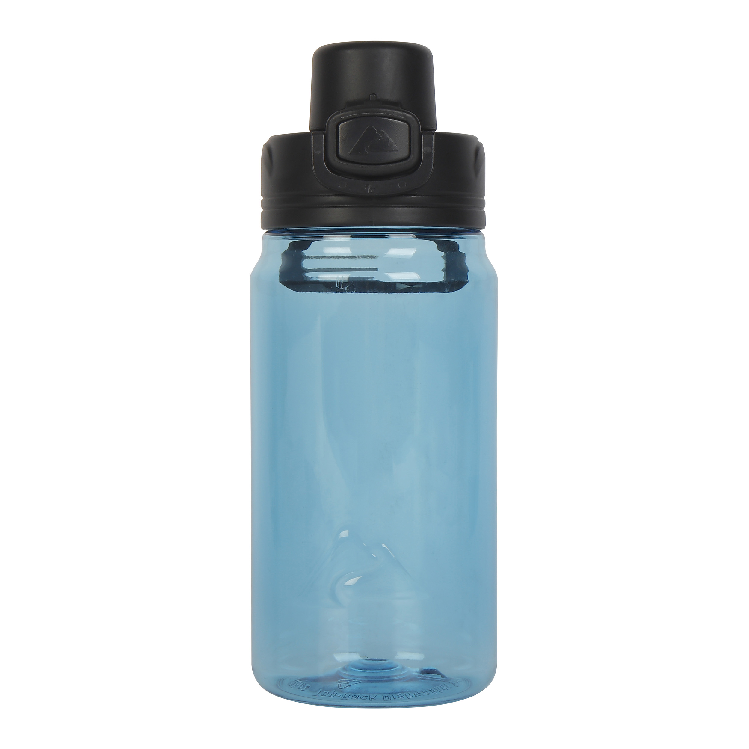 Botella de agua de plástico Tritan de 18 oz con tapa abatible, color azul 6