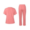 thumbnail image 3 of Scrubs Medical Uniform Women Scrubs Set Medical Scrubs Top and Pants, 3 of 4