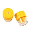 thumbnail image 1 of Vogacara Herramienta de limpieza de lentes de contacto de plástico portátil profesional reutilizable fuera de viaje senderismo reemplazar contenedor de masajeadores Amarillo Vogacara CE014080-01B, 1 of 6
