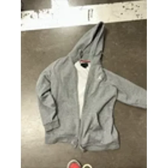 Jordan Vintage Zip Hooded Oversized Big Logo Large
