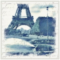 Amanti Art Paris in Blue I Framed Canvas Wall Art Print