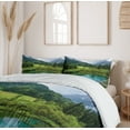thumbnail image 6 of Ambesonne Landscape Duvet Cover Sets, Zelenci Pond Slovenia, 2-King, Green Aqua, 6 of 7