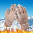 thumbnail image 2 of beishanbush Clearance Sales Gloves Mittens Men's and Women's Snowflake Printing Gloves, Creative and Fashionable Mobile Phone with Screen Knitted Gloves, Thick and Warm Winter Adult I, 2 of 3