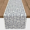 thumbnail image 3 of Creative Products Painted Strokes Navy Blue 16x90 Poly Twill Table Runner, 3 of 3