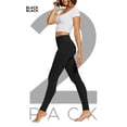 thumbnail image 2 of Conceited Women's Chloe High Waist Ultra Soft Basic Yoga Leggings - Pack of 2, 2 of 7