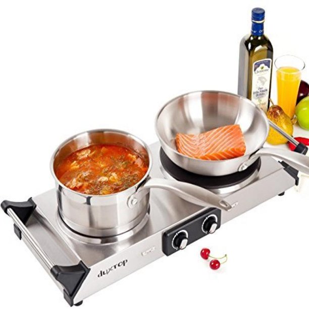 DUXTOP 1800W Portable Electric Cast Iron Cooktop Countertop Burner