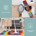 thumbnail image 6 of Colorful Rainbow Tie Dye Spiral Pattern Kitchen Rugs Sets Of 3,Kitchen Runner Rugs Non Skid Washable,Decorative Kitchen Floor Mats for Kitchen,Sink,Laundry,17"x30"+ 17"x47" + 17"x59", 6 of 6