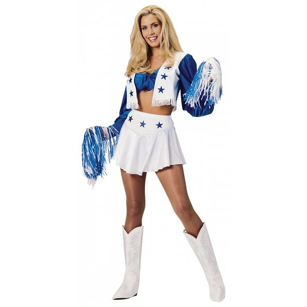 Dallas Cowboy Cheer Deluxe Women 26apos 3bs Costume Walmart Com Walmart Com