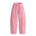 thumbnail image 6 of Angala Big Girls Athletic Pants Curved Leg Sweatpants With Pockets And Drawstring Fall Casual Girls Baggy Trousers, 6 of 6