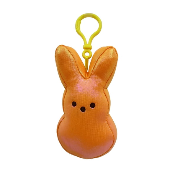 4.5In Orange Peeps Plush Keychain for Adult and Child, Easter