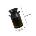 thumbnail image 2 of CIMAXIC 1Jgo Adorno De Jarrón De Hierro Negro Con Asa Para Uso En Jardinería Y, 2 of 8