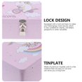 thumbnail image 3 of 1 Set of Storage Box Retro Style Gift Case with Padlock Keys for Organization, 3 of 3