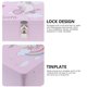 thumbnail image 3 of 1 Set of Storage Box Retro Style Gift Case with Padlock Keys for Organization, 3 of 3