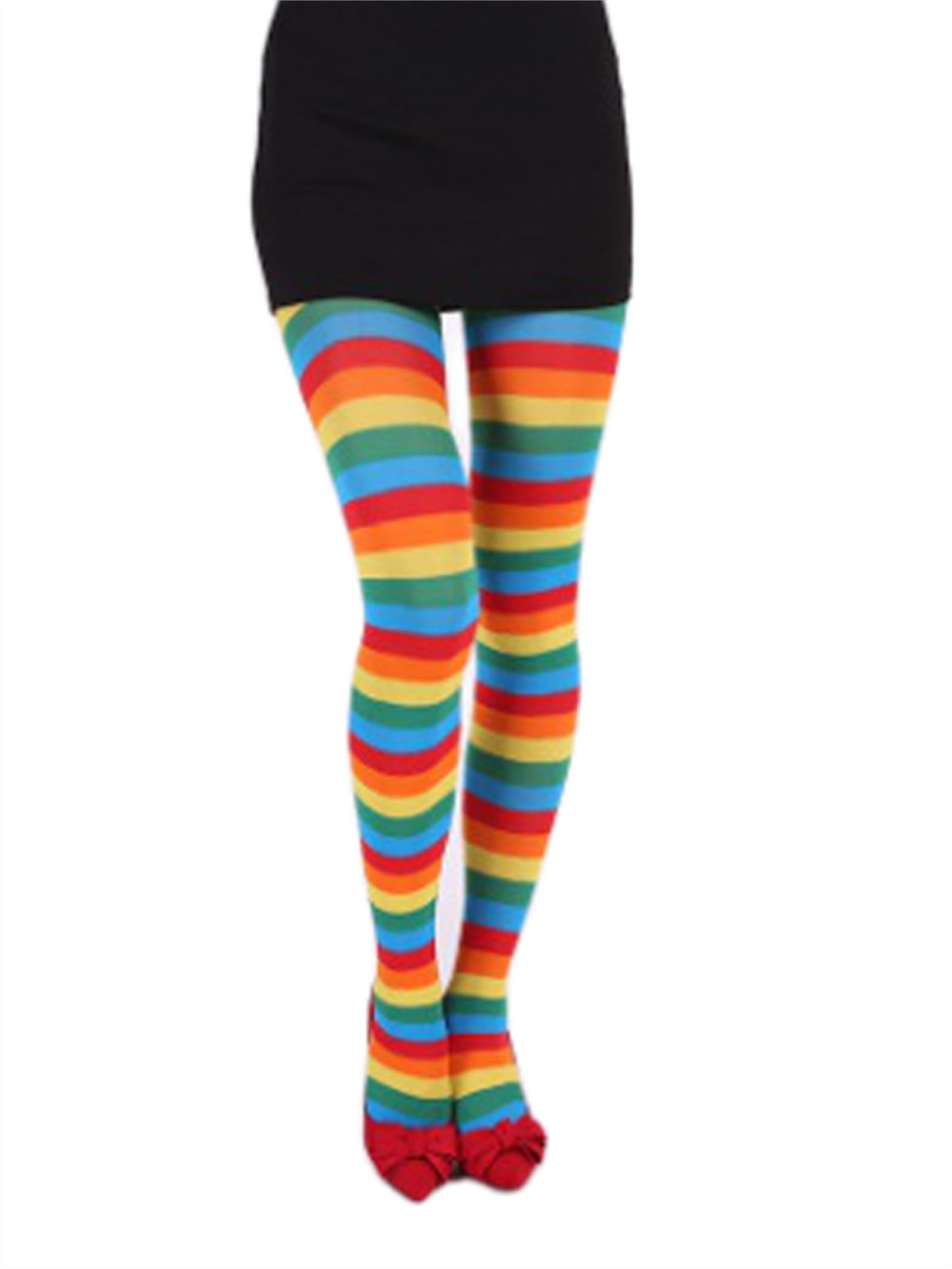 Mxiqqpltky Striped Nylon Tights Women 