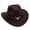 Coffee, variant on YIWULA Kids Girls Boys Felt Fedora Hat Western Cowboy Cowgirl with Buckle Belt Felt Fedora Hats(Coffee,One Size)