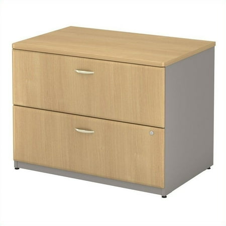 Bush Business Series A 36 Lateral File Cabinet In Light Oak