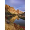 thumbnail image 2 of Paulson, Don 13x18 White Modern Wood Framed Museum Art Print Titled - OR, Smith Rock SP Rock cliffs and Crooked River, 2 of 4