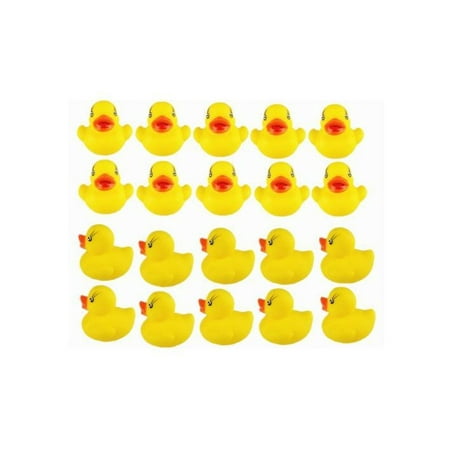 20pcs Yellow Duck for Baby Bath Tub Bathing Rubber Squeaky (The Best Bath Toys For Toddlers)