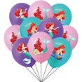 thumbnail image 2 of 10/30 piezas de globos de princesa sirena de Disney, Ariel, princesa niña, fiesta de cumpleaños, decoración navideña, suministros para baby shower, juguetes, globos, 2 of 5