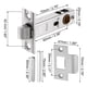thumbnail image 3 of Cerradura de puerta redonda empotrada Uxcell de acero inoxidable 304 con mango invisible, 3 of 8