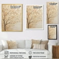 thumbnail image 4 of Designart "Solitary Beige Maple Serenity I" Tree Maple Floater Framed Wall Art Prints, 4 of 5