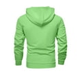 thumbnail image 4 of Dwelliawo Men's Tracksuit 2 Piece Hoodie and Sweatpants Solid Color Sweat Pullover Hoodies Joggers Sport Pants Set Casual Fall Suits with Pockets Green M, 4 of 5