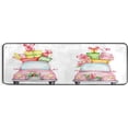 thumbnail image 5 of SKYSONIC 2'X6' Xmas Pink Cars Gifts Runner Rug with Rubber Backing, Merry Christmas Non Slip Entryway Rug Runner Washable Soft Area Rug Carpet for Hallway Bedroom Kitchen Decor, 5 of 6