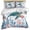 White, variant on 3 Piece Turtle Coastal Duvet Cover Set California King,Microfiber Comforter/Quilt Cover with Corner Ties and 2 Pillowcases,Summer Beach Ocean Shell Jellyfish Starfish Soft Bedding with Zipper Closure