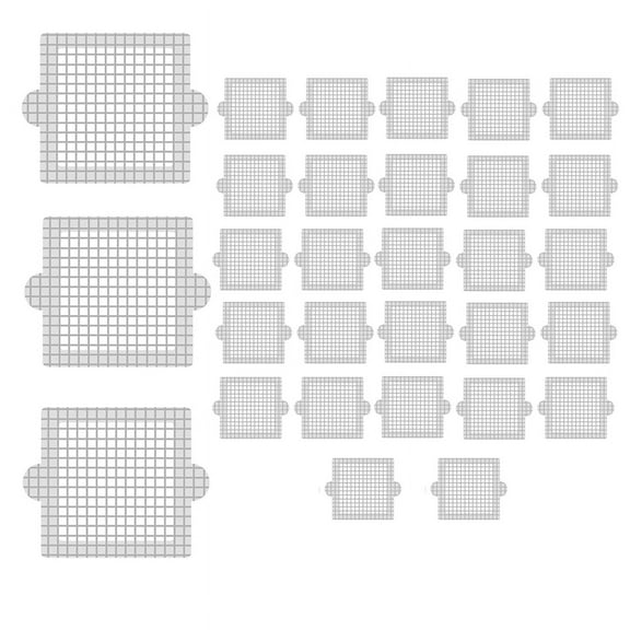 Disposable Shower Drain Hair Catcher, 4.1 Inch Drain Cover Mesh Stickers Hair Collector for Shower Bathroom 30Pcs