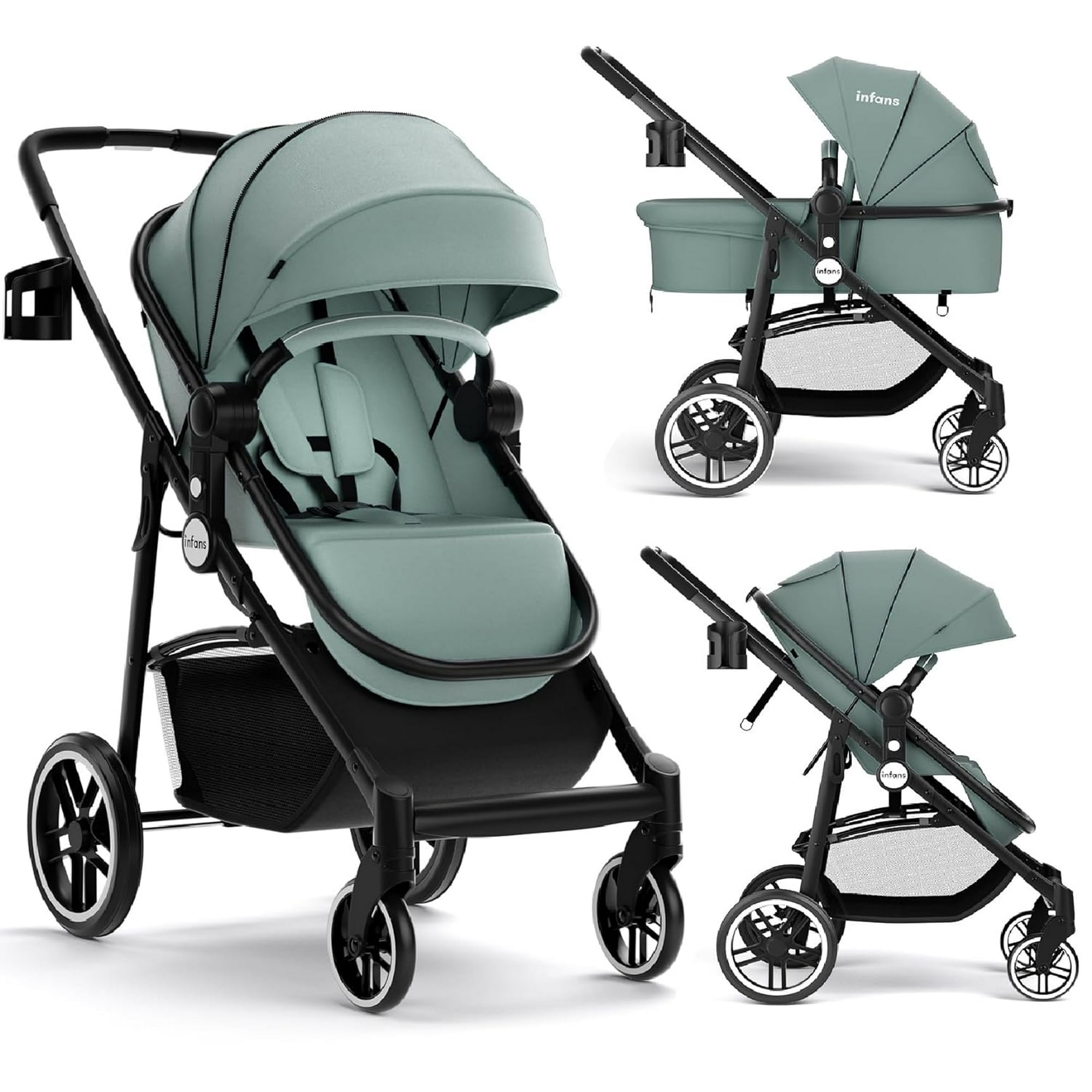 INFANS in Baby Stroller, High Landscape Infant Stroller and