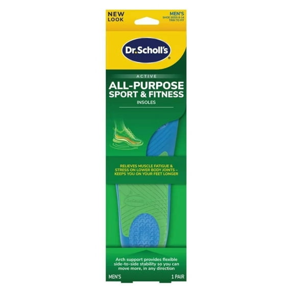 Dr. Scholls All Purpose Sport And Fitness Insoles Men (Pack of 3)