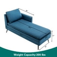 thumbnail image 6 of Chaise Lounge Indoor, 57" Long Upholstered Chaise Lounge Chair for Living Room Bedroom Office Chaise Lounge Sofa Recliner Sleeper Chair, 6 of 6