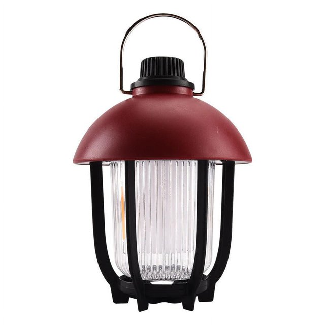 Linterna LED para camping con manivela recargable para cortes de energía, luz cálida/fría continuamente ajustable (paquete de 1)