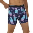 thumbnail image 5 of Sigee Silhouette Cats for Men's Boxer Briefs,Moisture Wicking and Breathable Medium, 5 of 9