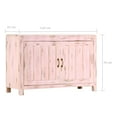 thumbnail image 4 of vidaXL Sideboard Light Pink 110x35x70 cm Solid Mango Wood, 4 of 5