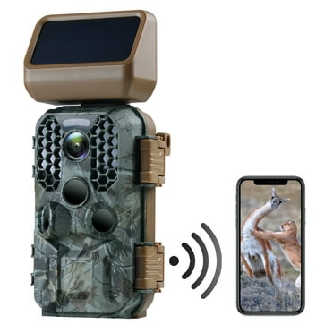 CAMPARK Trail Camera 4K 30MP WiFi Solar Powered Game Camera Night Vision Waterproof Motion Detection for Hunting & Outdoor Security