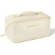 thumbnail image 1 of Bolsa de cosméticos grande blanca con asa, bolsa de cosméticos de viaje, bolsa de aseo portátil impermeable para mujer, bolsa de cosméticos de cuero PU grande JM JM, 1 of 5