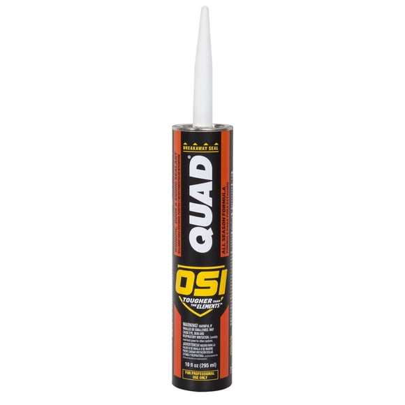 Sellador OSI Quad para ventanas, puertas y revestimientos, color gris 517, 300 ml