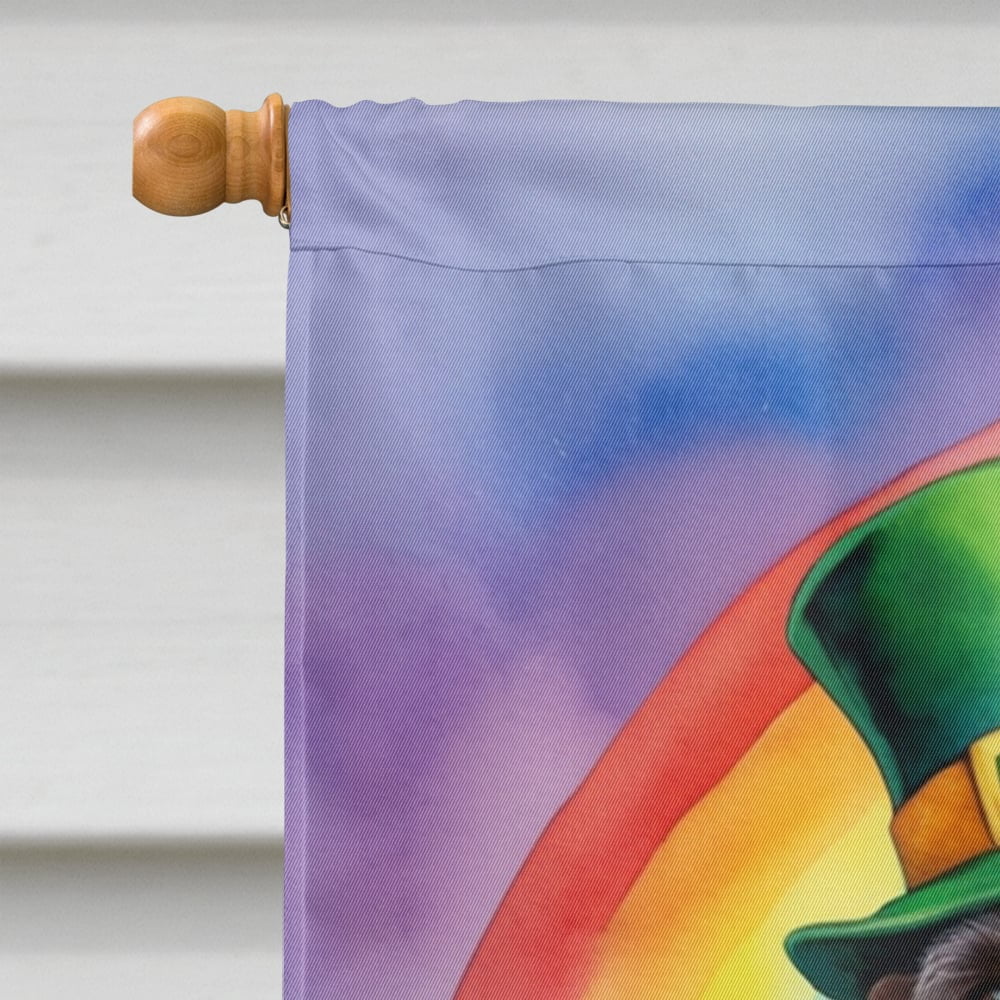 German Wirehaired Pointer St Patrick's Day House Flag 28 in x 40 in
