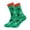 Green #161, variant on Men's & Women's Surfing Print Crew Socks, Funny Surf Novelty Cotton Socks for Beach Lovers Blue One Size