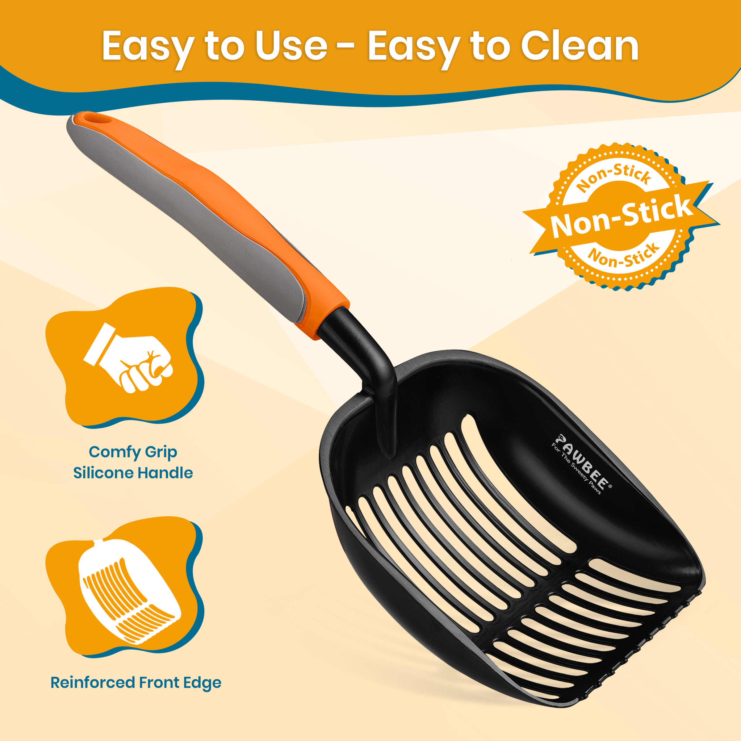 Pawbee Cat Litter Scooper with Non-Slip Handle photo 8