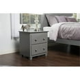 thumbnail image 6 of Atlantic Furniture 2 Drawer Nightstand in Atlantic Gray, 6 of 6