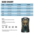 thumbnail image 6 of Pofeuu Vintage Pattern Fox Print Men's Muscle T-Shirt, Sleeveless, Muscle Tank, Classic Muscle Tee Top For Men Casual Sleeveless Muscle T-Shirt Trendy Clothes-X-Large, 6 of 7