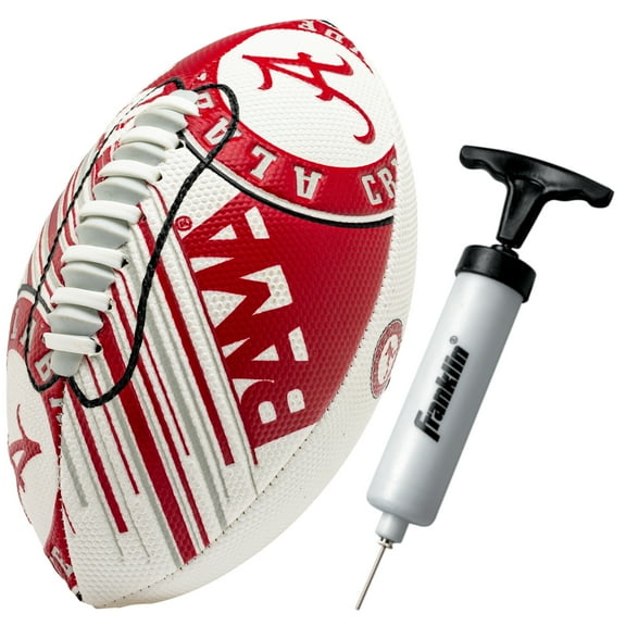 NCAA Alabama Crimson Tide Football - Youth Mini Football - 8.5" Football- SPACELACE Easy Grip Texture- Perfect for Kids !