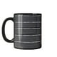 thumbnail image 1 of Taza de cerámica elegante negra con diseño de rayas, 350 ml, café C, 1 of 2