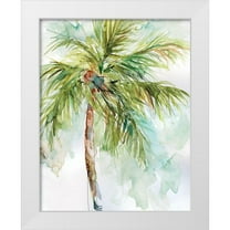 Robinson, Carol 12x14 White Modern Wood Framed Museum Art Print Titled - Palm Breezes I