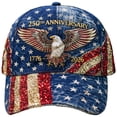 thumbnail image 3 of TOWED22 250 Anniversary USA Hat – United States 250th Anniversary Adjustable Patriotic Baseball Cap, Commemorative American for Men& Women B, 3 of 9