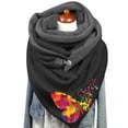 thumbnail image 3 of Foulard pour Femmes Chaude en Coton Imprimé Décontracté Bouton Mode Châles, 3 of 3