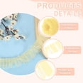 thumbnail image 3 of Uxcell Ruffle Lace Ribbon Trim Pleated Lace Fabric Trim 11 Yard Light Yellow, 3 of 7